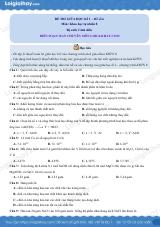 Đề thi giữa kì 1 KHTN 8 Cánh diều - Đề số 6